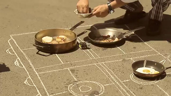 TBWA廣告公司推出WWF戶外公益馬路煎蛋廣告創意