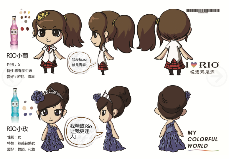 2014第十二屆學(xué)院獎(jiǎng)等級(jí)獎(jiǎng)作品-設(shè)計(jì)類(lèi)-銳澳卡通形象設(shè)計(jì)-銀獎(jiǎng)-RIO BABY