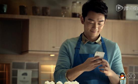 QQ首支明星廣告登陸央視,你有猜到下集么?